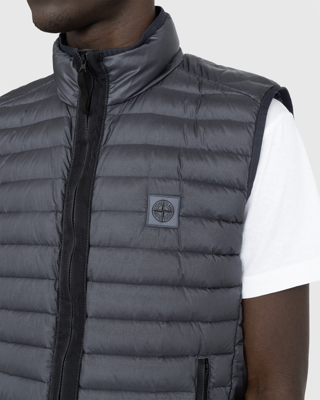 Stone Island – Recycled Nylon Down Vest Lead Grey | Highsnobiety Shop