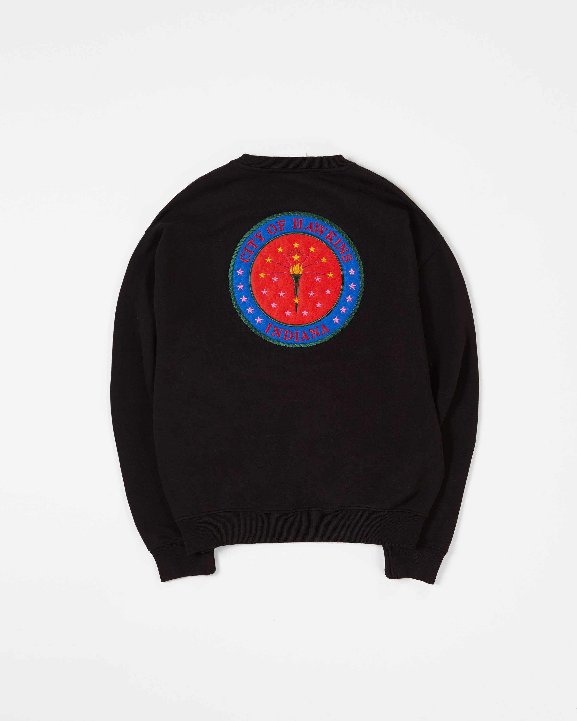 Highsnobiety – Stranger Things City of Hawkins Sweater Black - Sweats - Black - Image 1