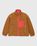 Highsnobiety – Reversible Polar Fleece Zip Jacket Chili Red/ Dark Brown - Outerwear - Brown - Image 1