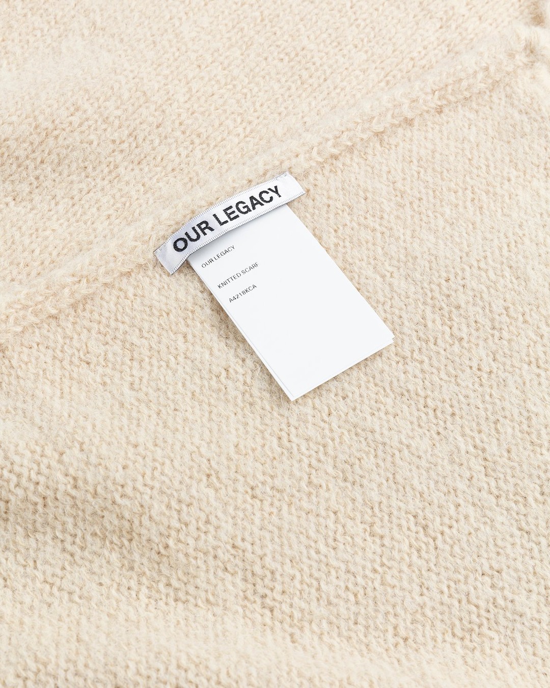 Our Legacy – Knitted Scarf Camel - Scarves - Beige - Image 3