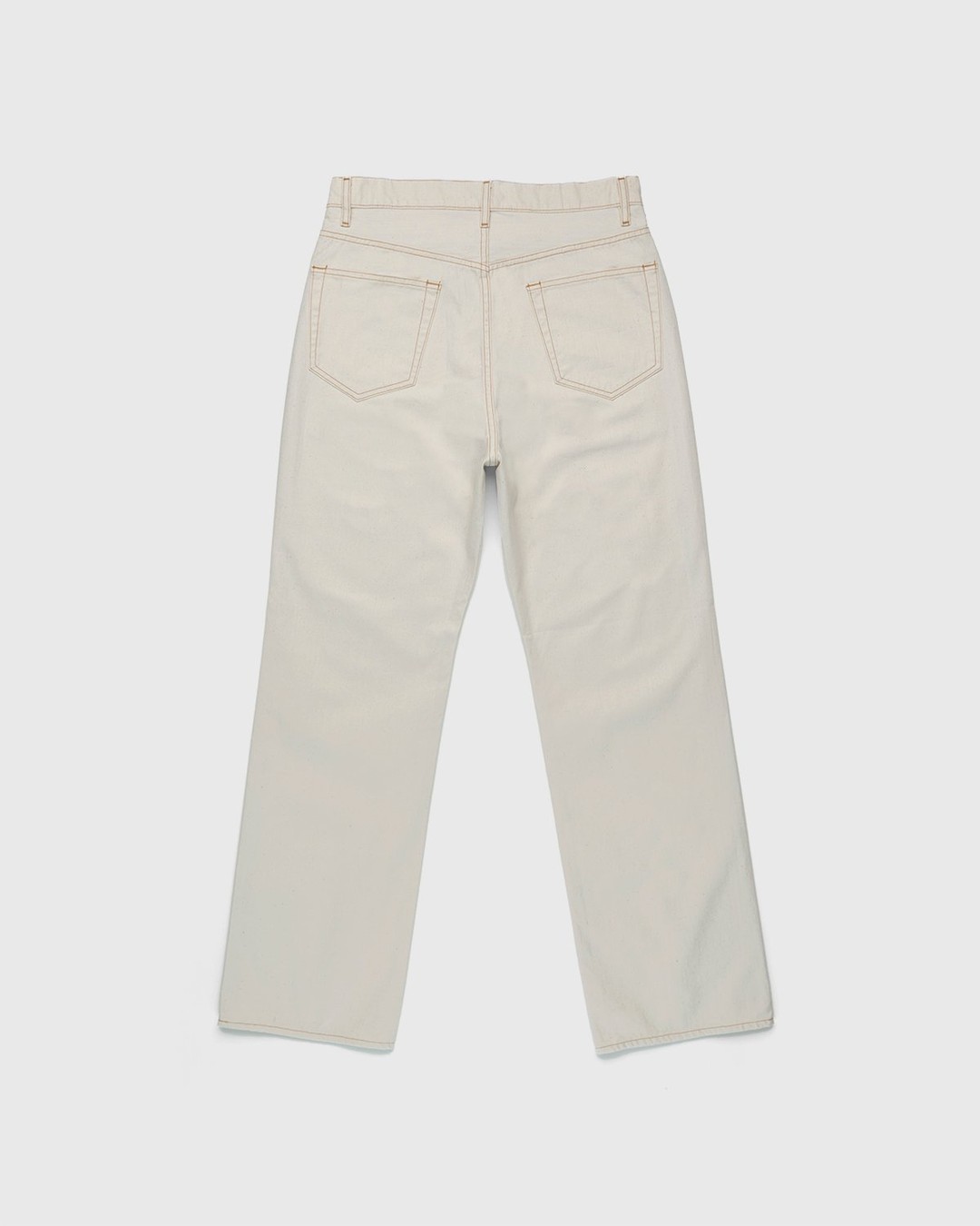 Auralee – Organic Undyed Cotton Pants Natural - Pants - Beige - Image 2