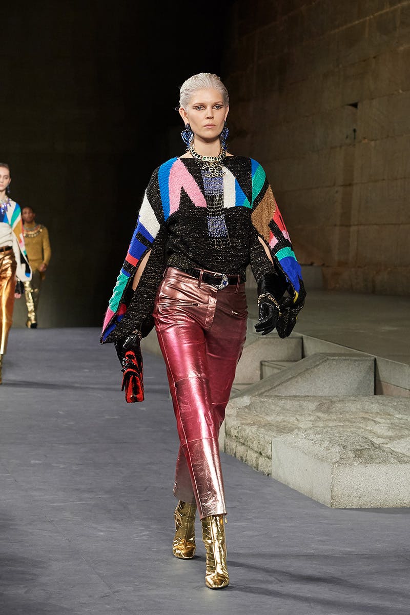 pharrell williams walks chanel show