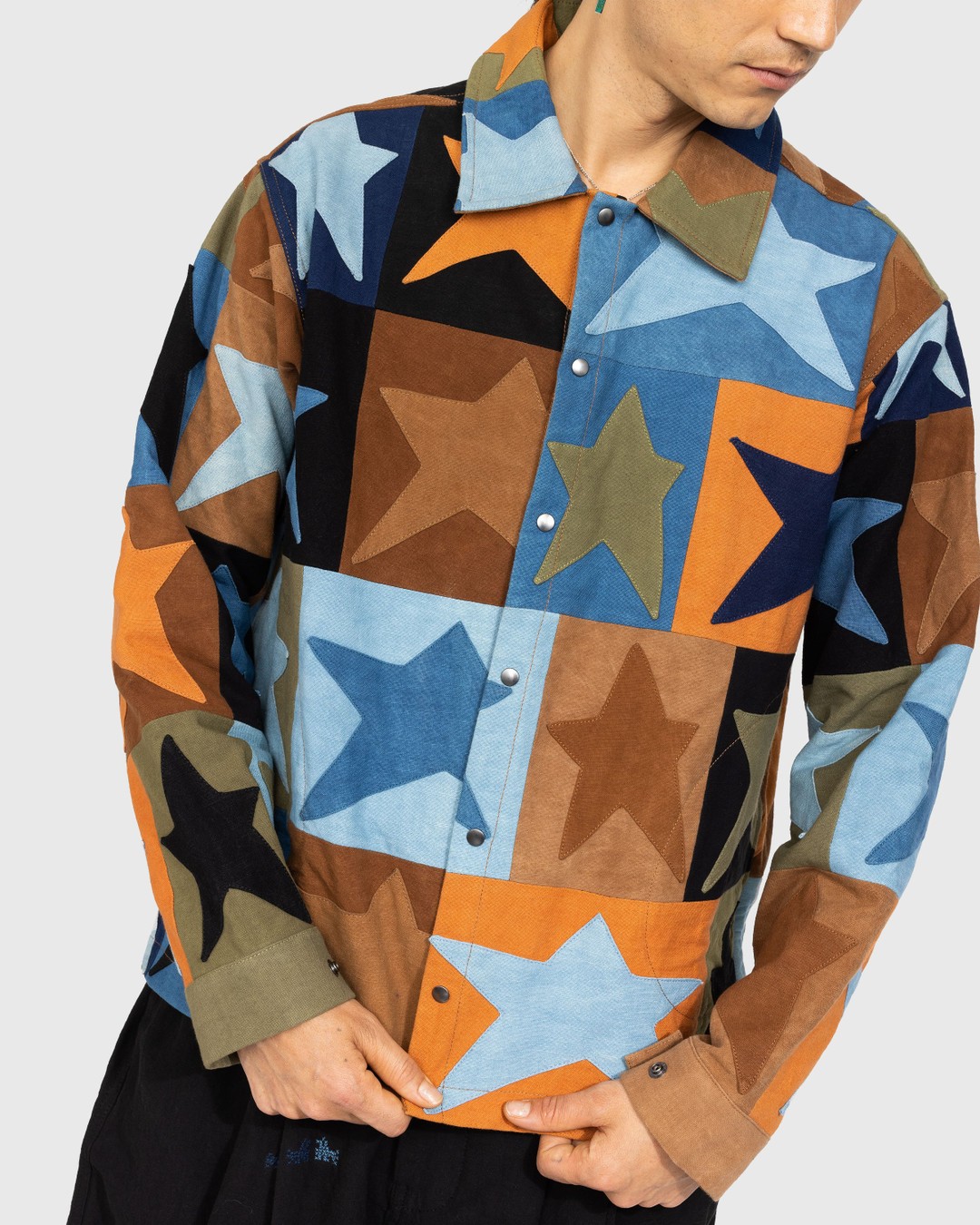 Story mfg. – Worf Jacket Star Scraps Patchwork - Outerwear - Multi - Image 4