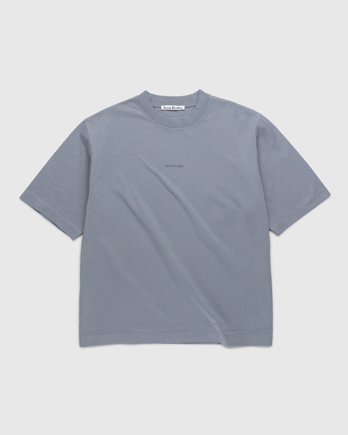 Acne Studios – Logo T-Shirt Steel Grey - Image 1