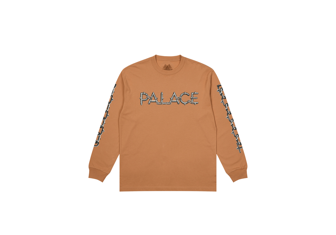 Palace_2022_long_sleeve_t_shirt_chains_caramel_5292
