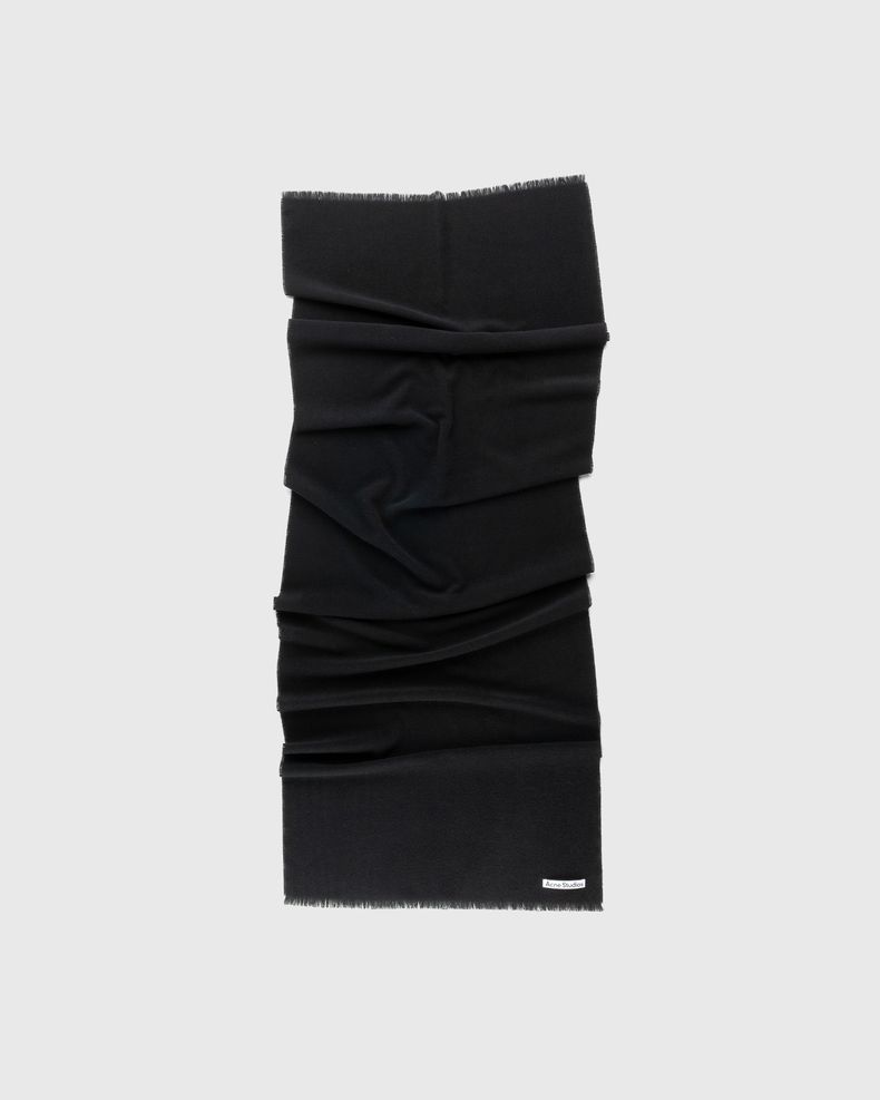 Oversized Wool Scarf Black