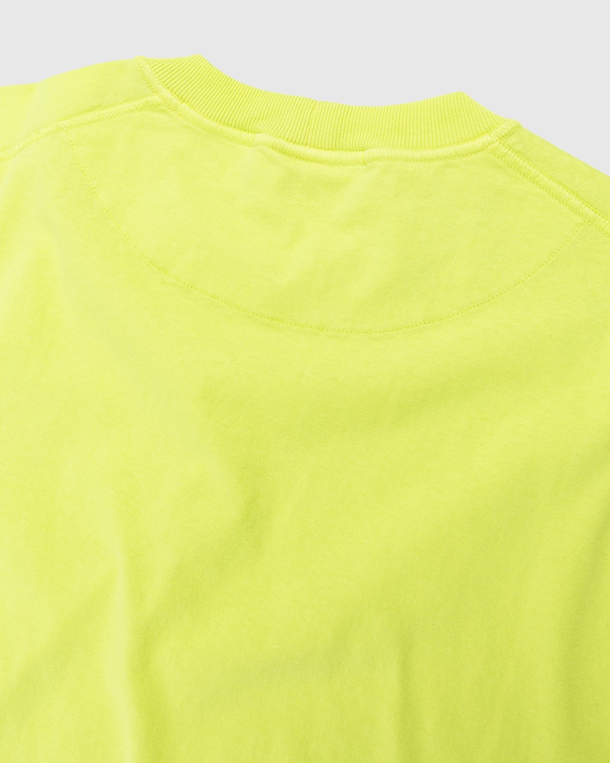 Stone Island – 23757 Garment-Dyed Fissato T-Shirt Lemon - Tops - Yellow - Image 3