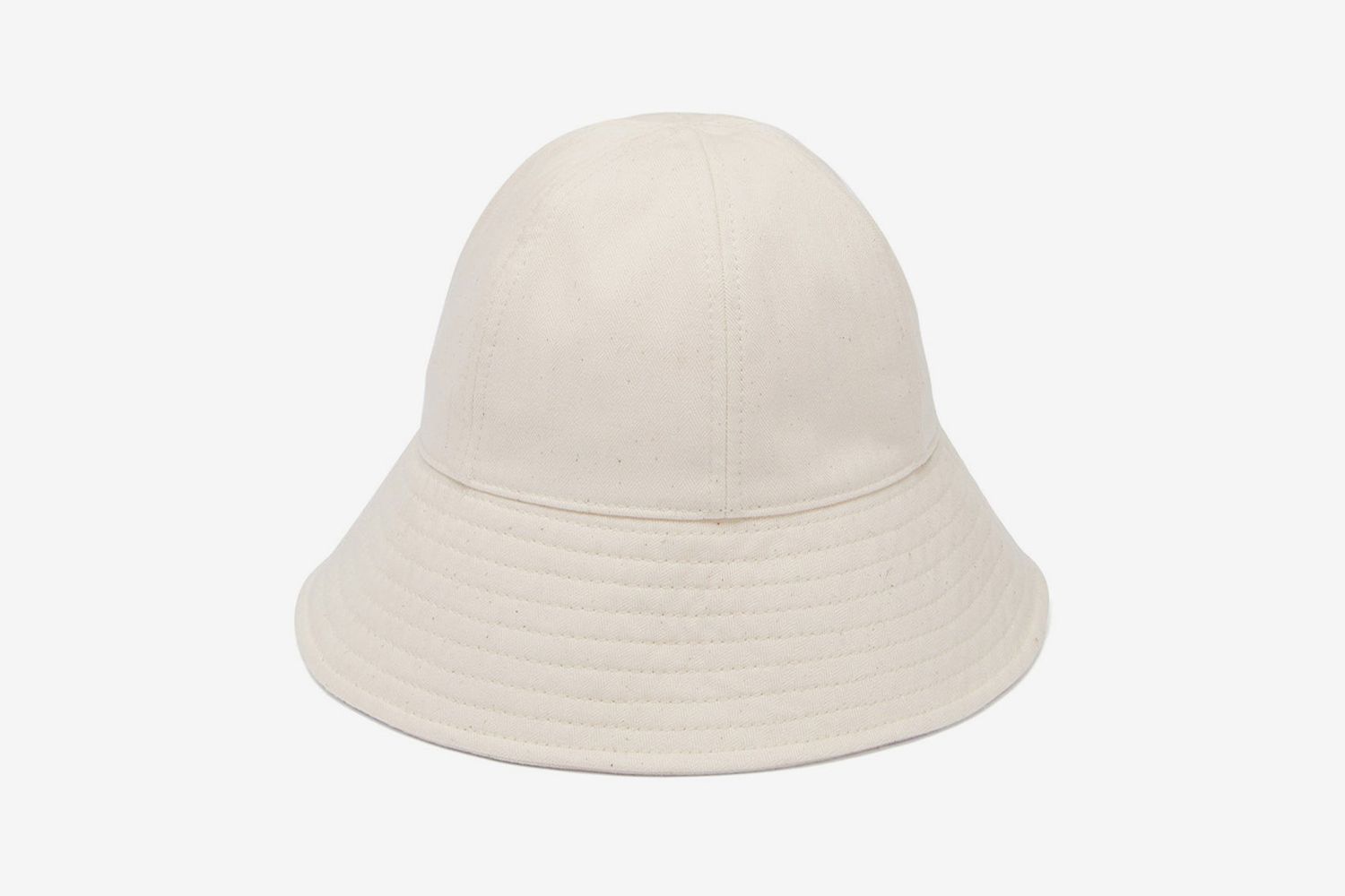 Cotton-Herringbone Bucket Hat