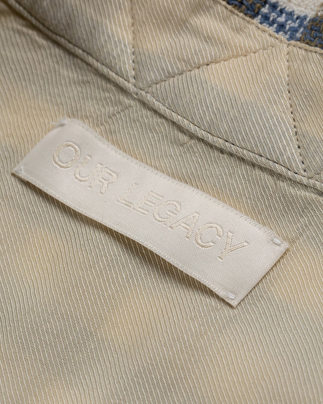 Our Legacy – Heusen Shirt Light Blue/Olive Summer Check - Shirts - Blue - Image 6