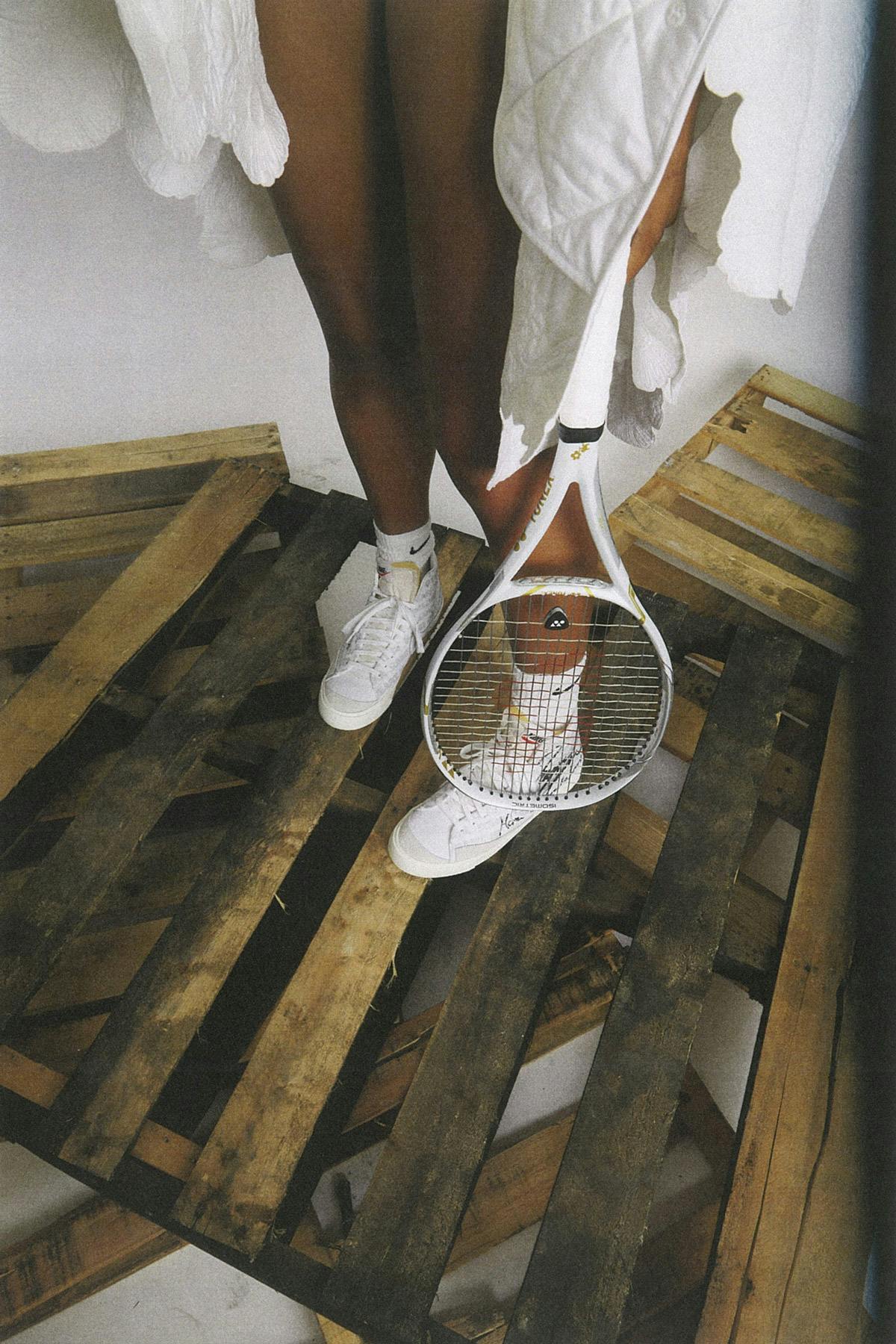 coat CECILIE BAHNSEN x MACKINTOSH shoes NIKE X CDG NAOMI OSAKA socks NIKE