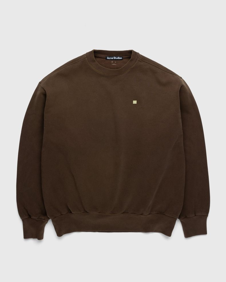 Acne Studios – Organic Cotton Crewneck Sweatshirt Coffee Brown