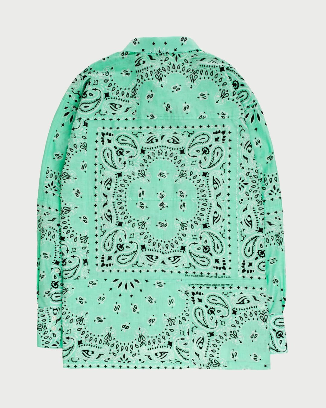 Miyagihidetaka – Bandana Shirt Mint - Shirts - Green - Image 8