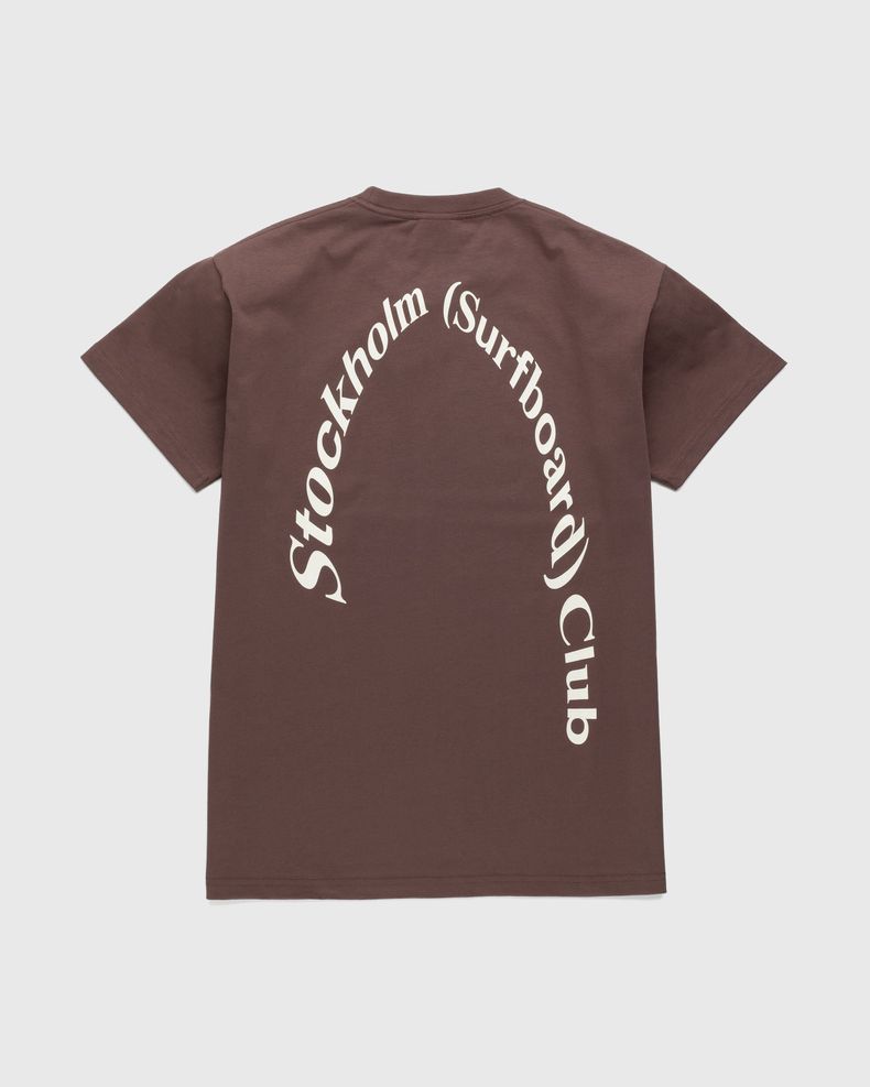 Stockholm Surfboard Club – Logo T-Shirt Brown
