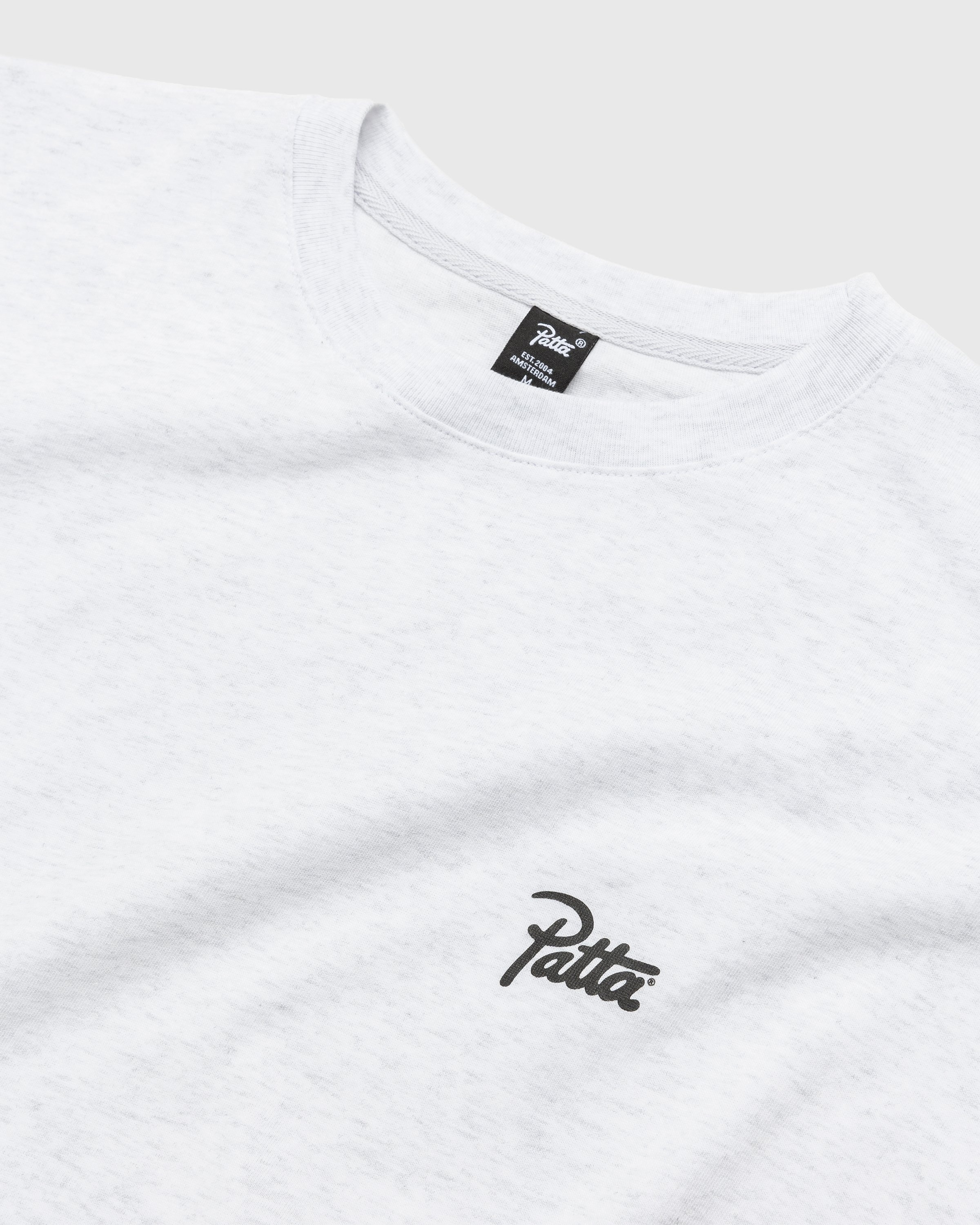 Patta – Teddy Bear T-Shirt Snow Melange Grey - T-shirts - Grey - Image 4