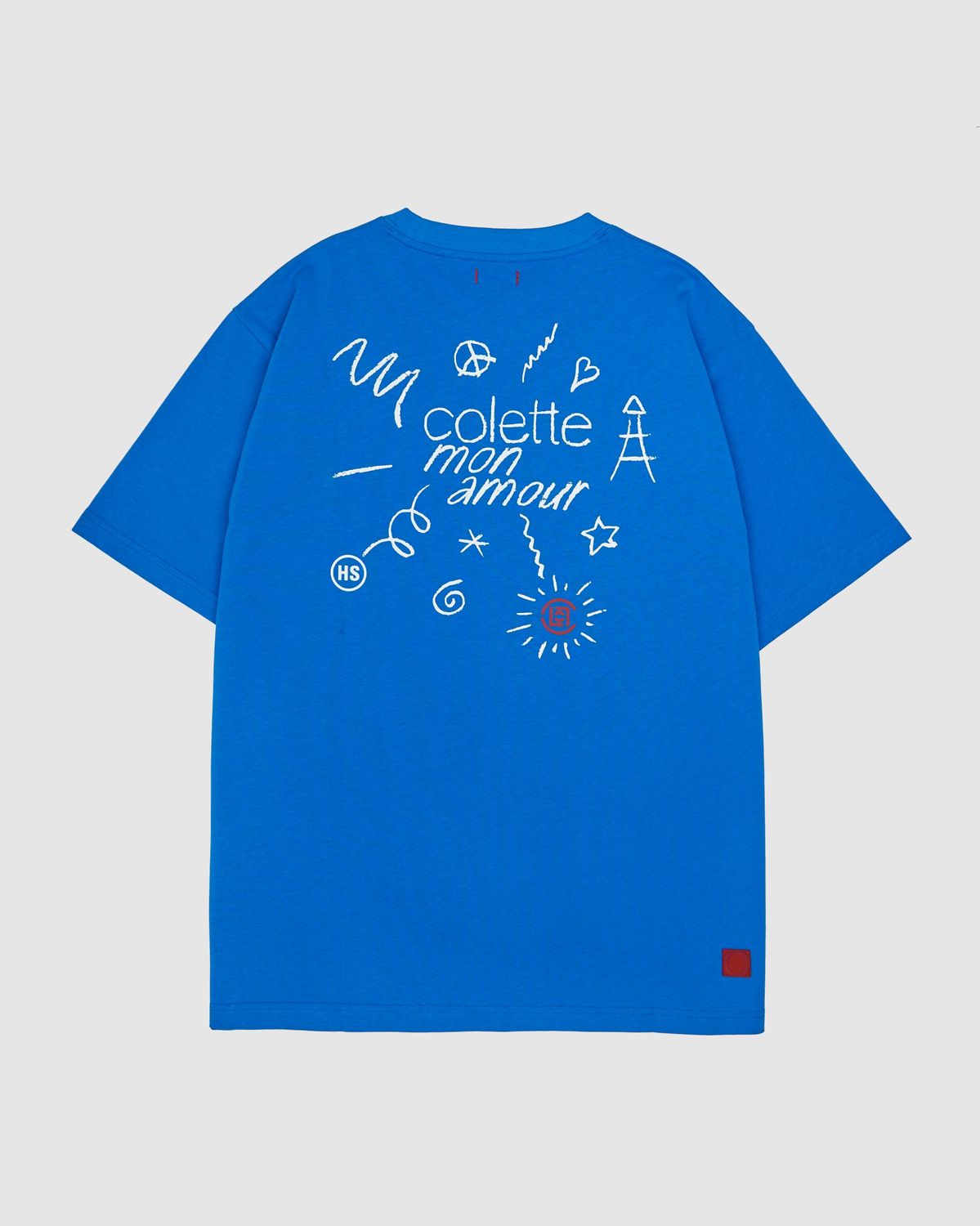 Colette Mon Amour – CLOT Blue T-Shirt - T-Shirts - Blue - Image 1
