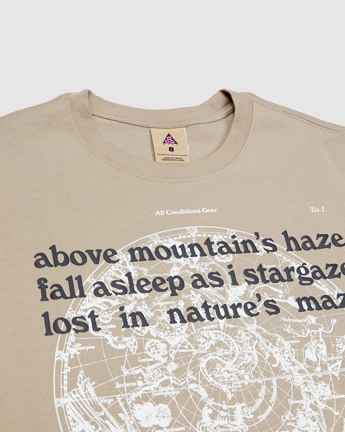 Nike ACG – Stargaz Men's T-Shirt Khaki - T-Shirts - Beige - Image 3