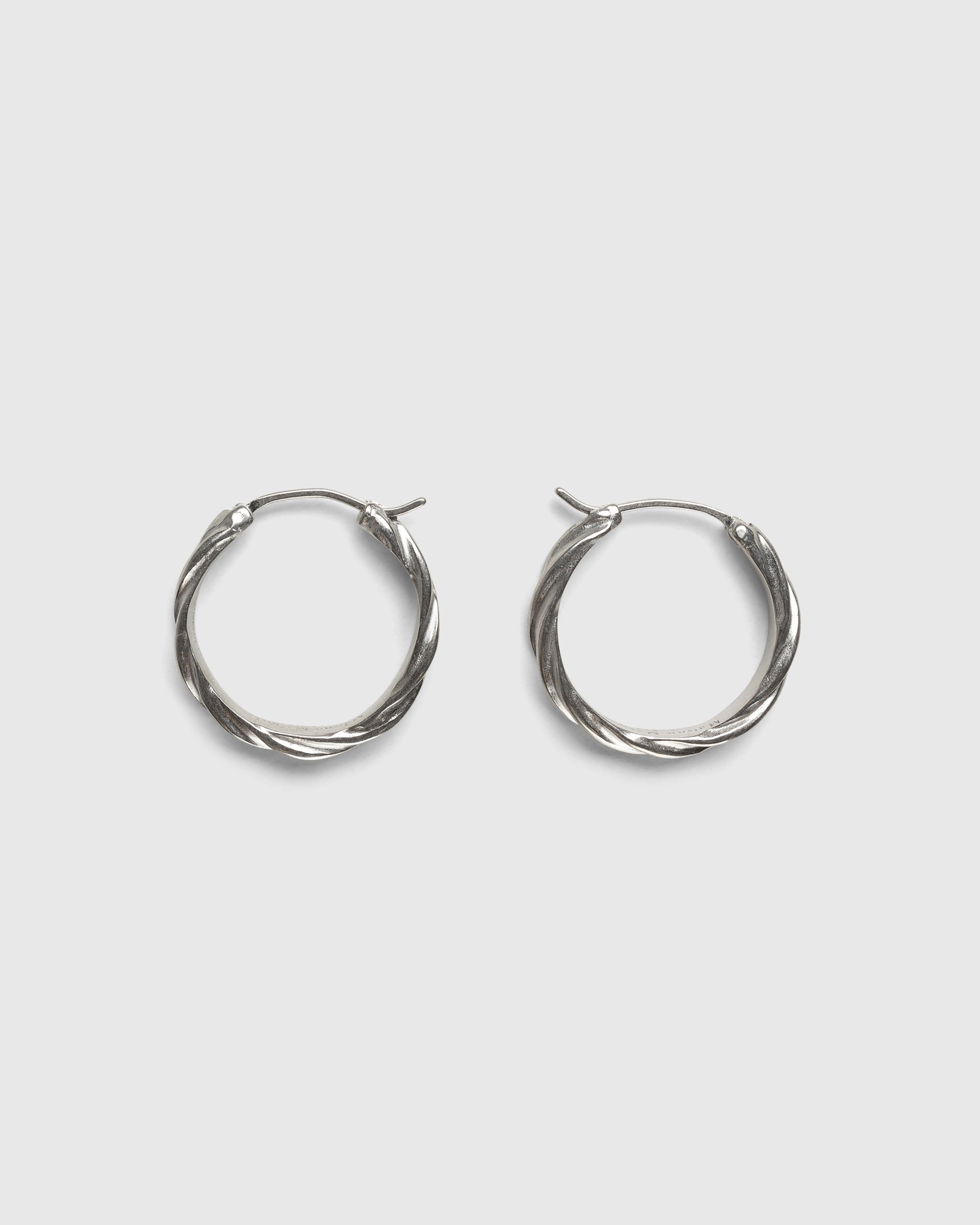 Maison Margiela – Timeless Hoop Earrings Silver - Jewelry - Silver - Image 1