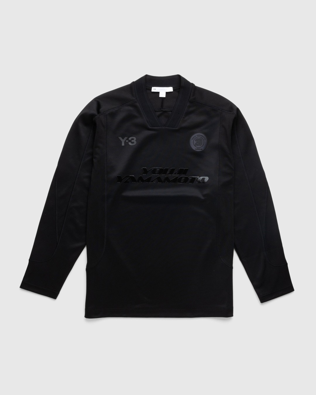 Y-3 – Logo Longsleeve T-Shirt - T-shirts - Black - Image 1