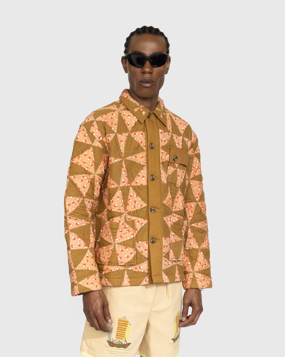 Bode – Kaleidoscope Quilt Jacket - Outerwear - Pink - Image 2