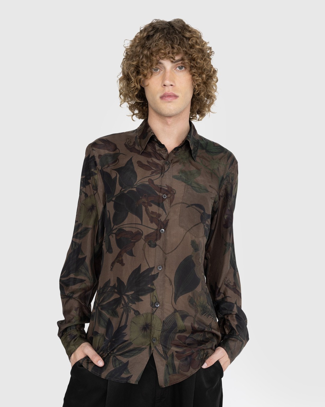Dries van Noten – Corbino Shirt Brown - Shirts - Brown - Image 2