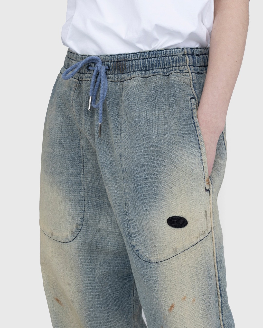 Diesel – D-Martians Track Denim Blue - Pants - Brown - Image 5