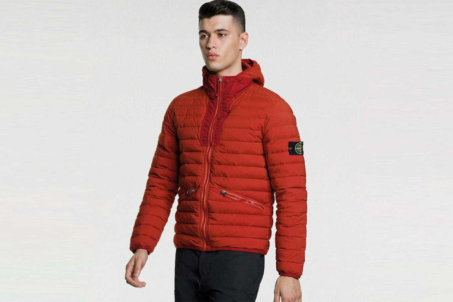 stone island loom woven chambers stretch nylon tc jacket