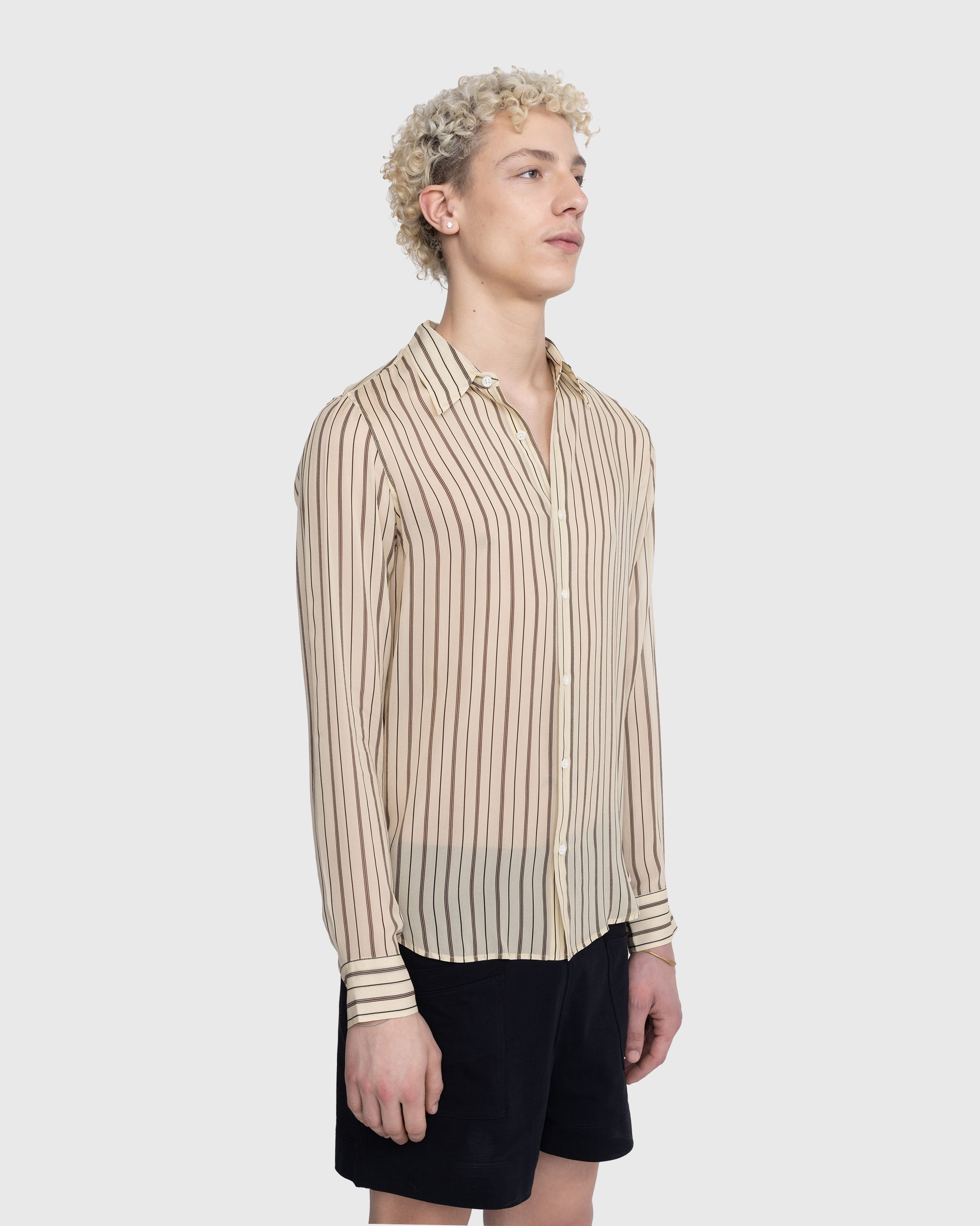 Dries van Noten – Celdon Shirt Ecru - Shirts - Beige - Image 4