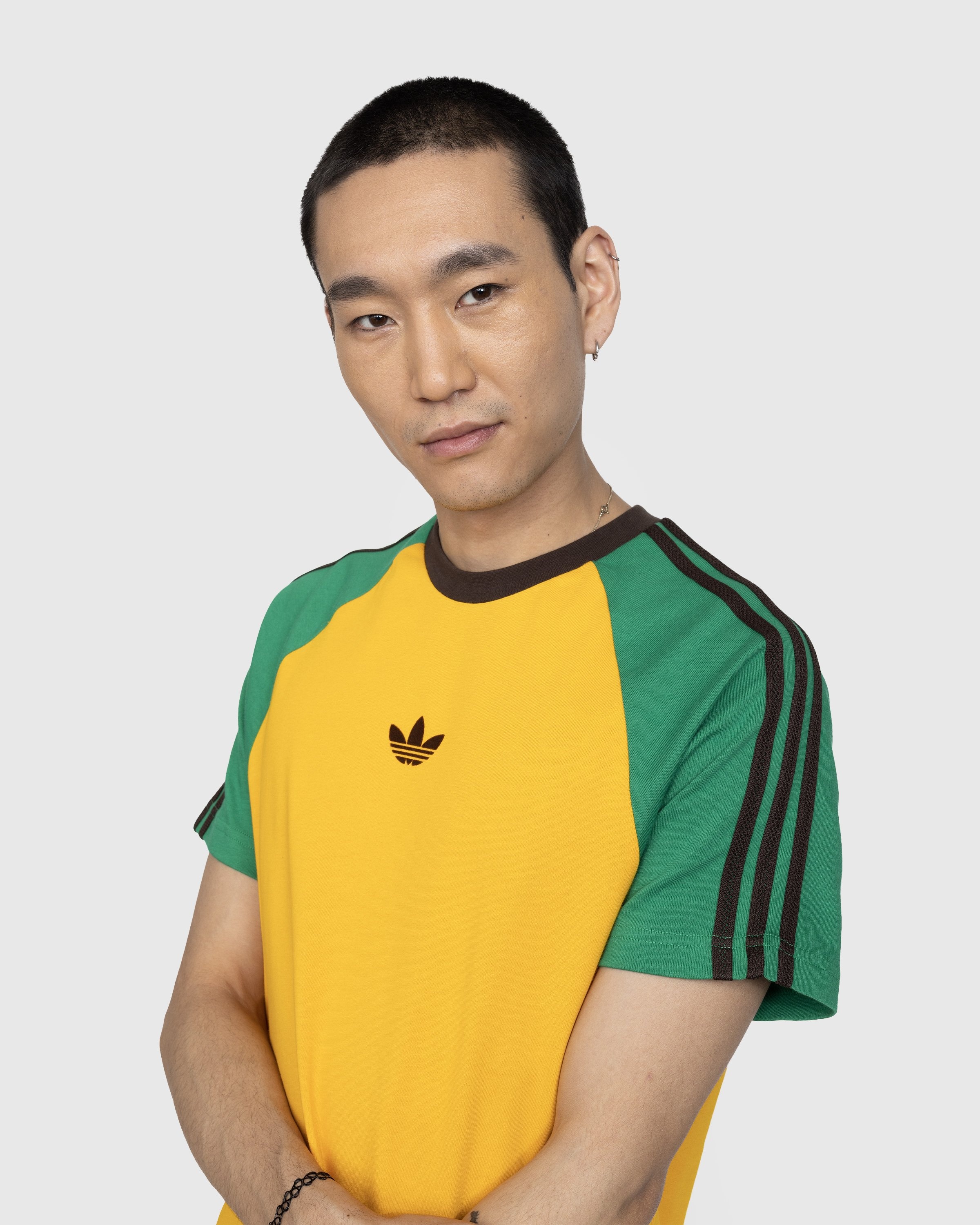 Adidas x Wales Bonner – Organic Cotton Tee Collegiate Gold - T-shirts - Yellow - Image 3
