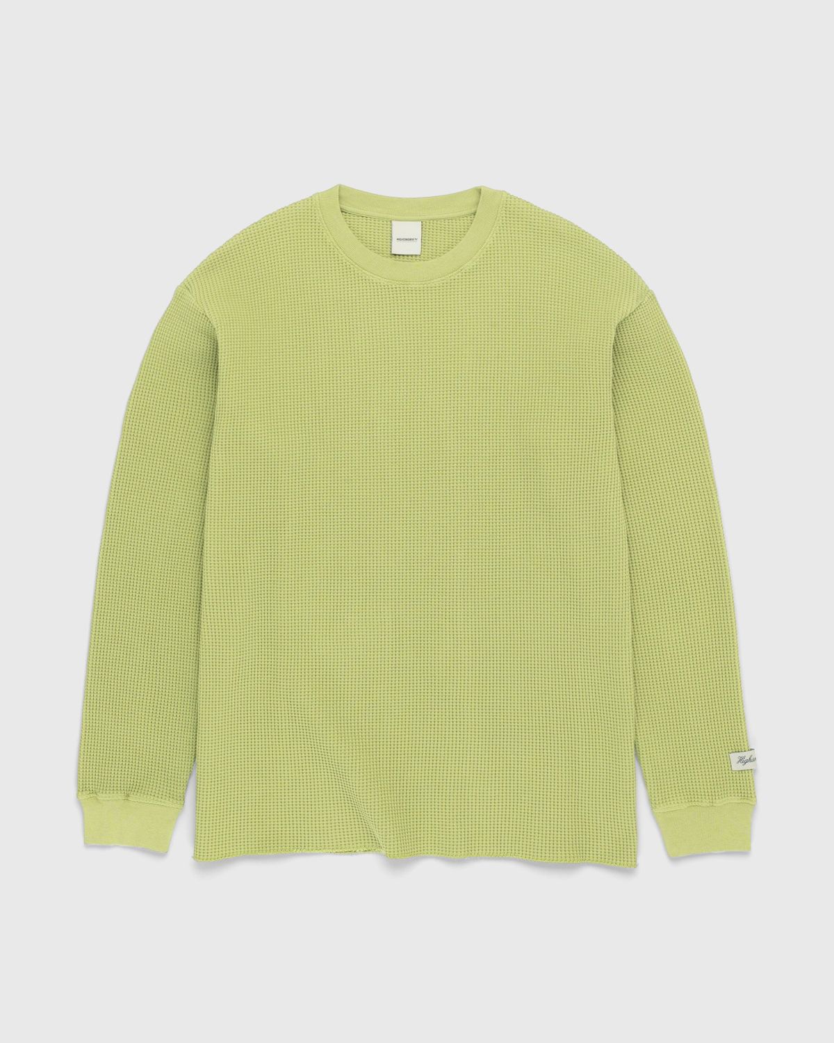 Highsnobiety – Thermal Crew Olive - Sweats - Green - Image 1
