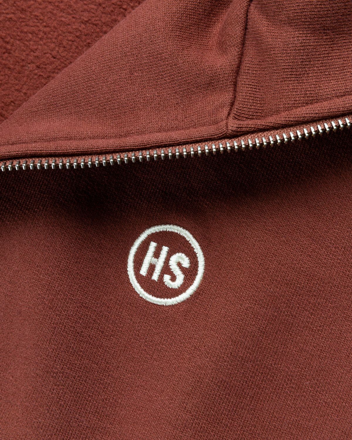 BEINGHUNTED x Highsnobiety – BERLIN, BERLIN 3 Zip Mock Neck Brown - Sweats - Brown - Image 4