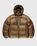 Shiny Down Jacket Brown