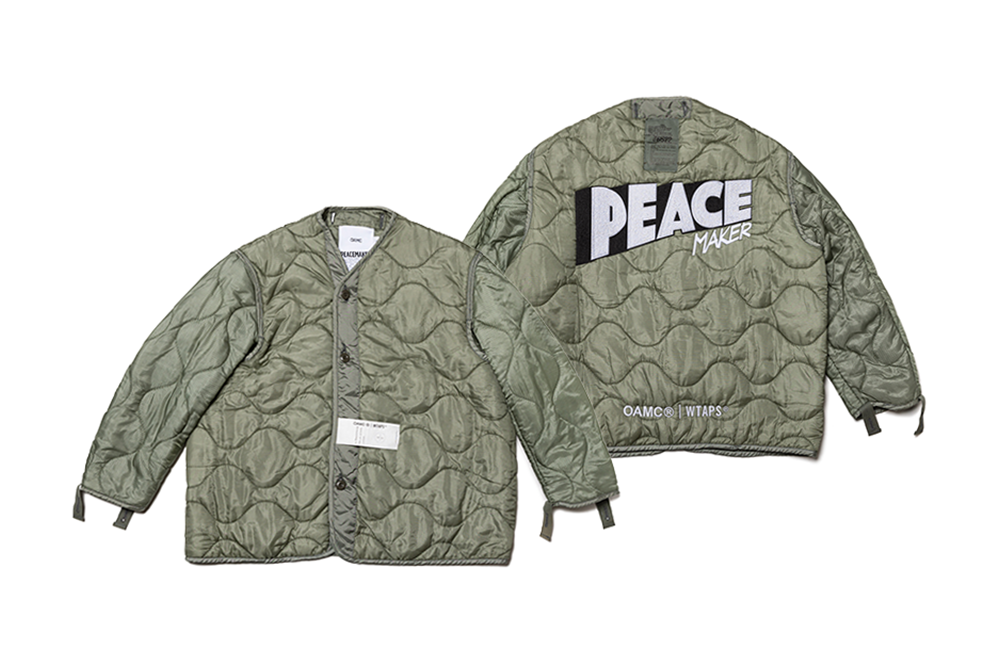 OAMC & WTAPS Drop Upcycled Peacemaker Liner Jacket Collaboration