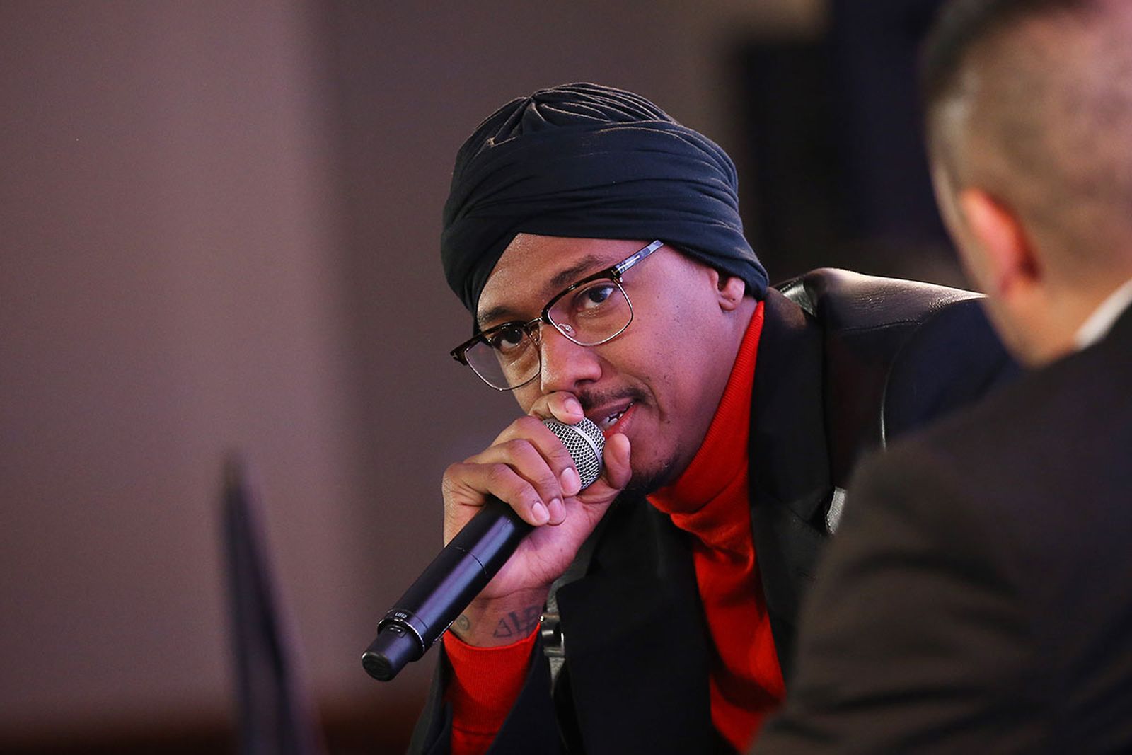 nick cannon speaks onstage during the Hollywood Chamber of Commerce 2019