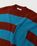 J.W. Anderson – Striped Patch Pocket Crewneck Jumper Blue/Pecan - Knitwear - Multi - Image 4