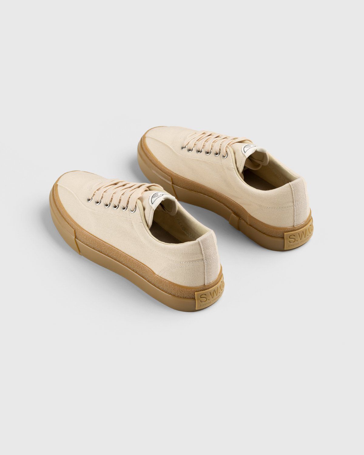 Stepney Workers Club – Dellow Canvas Ecru Gum - Sneakers - Beige - Image 4