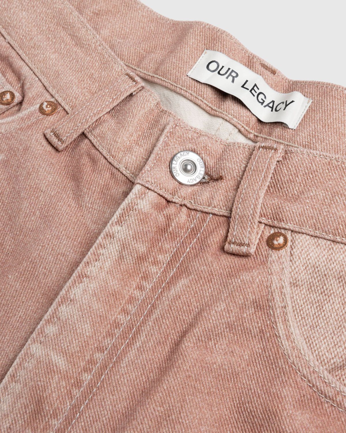 Our Legacy – Third Cut Digital Rust Denim  - Pants - Red - Image 5