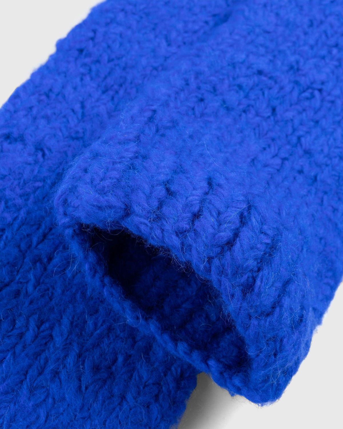 Acne Studios – Alpaca Blend Sleeve Scarf Deep Blue - Scarves - Blue - Image 3