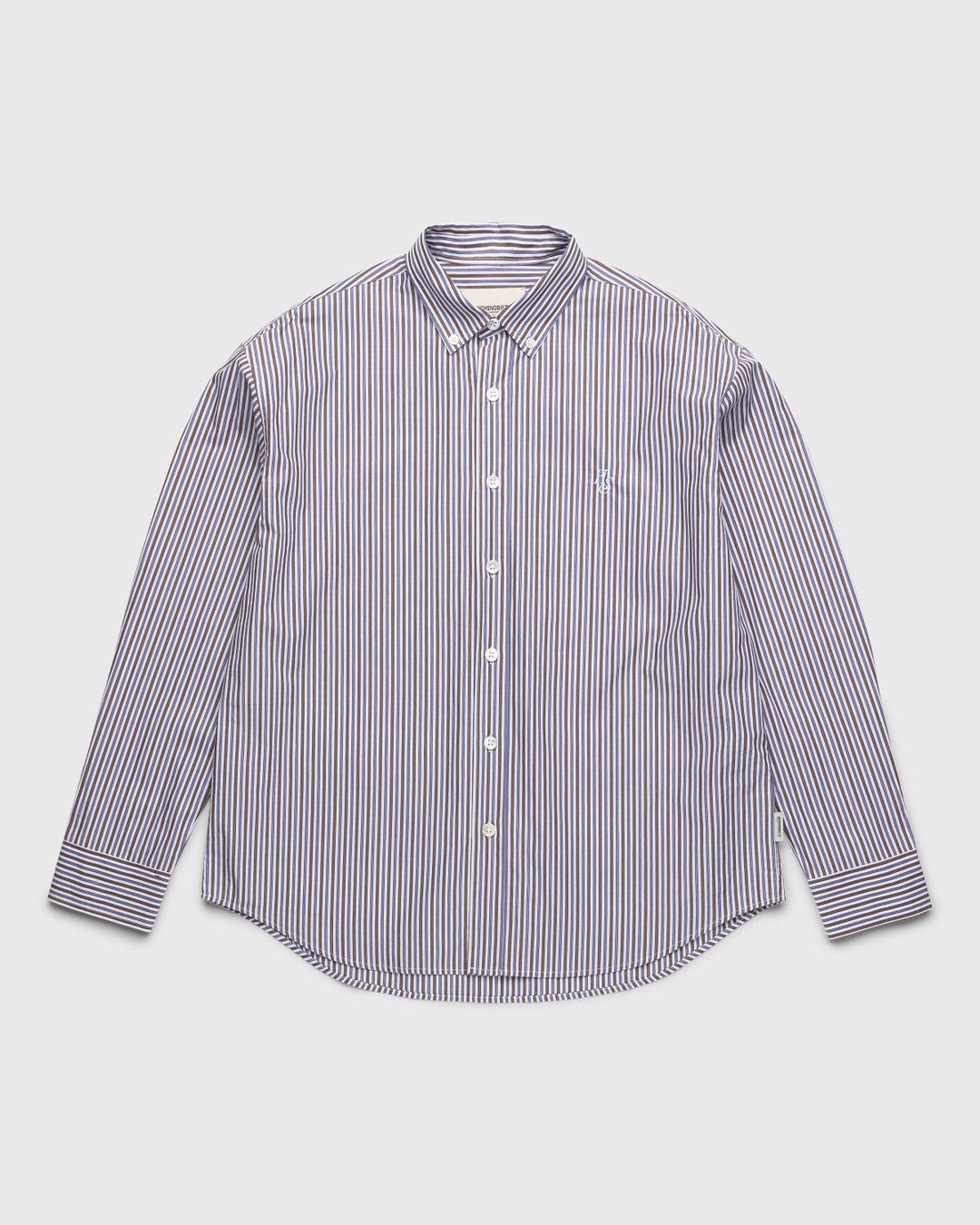 Highsnobiety – Striped Dress Shirt White/Black - Shirts - Multi - Image 1