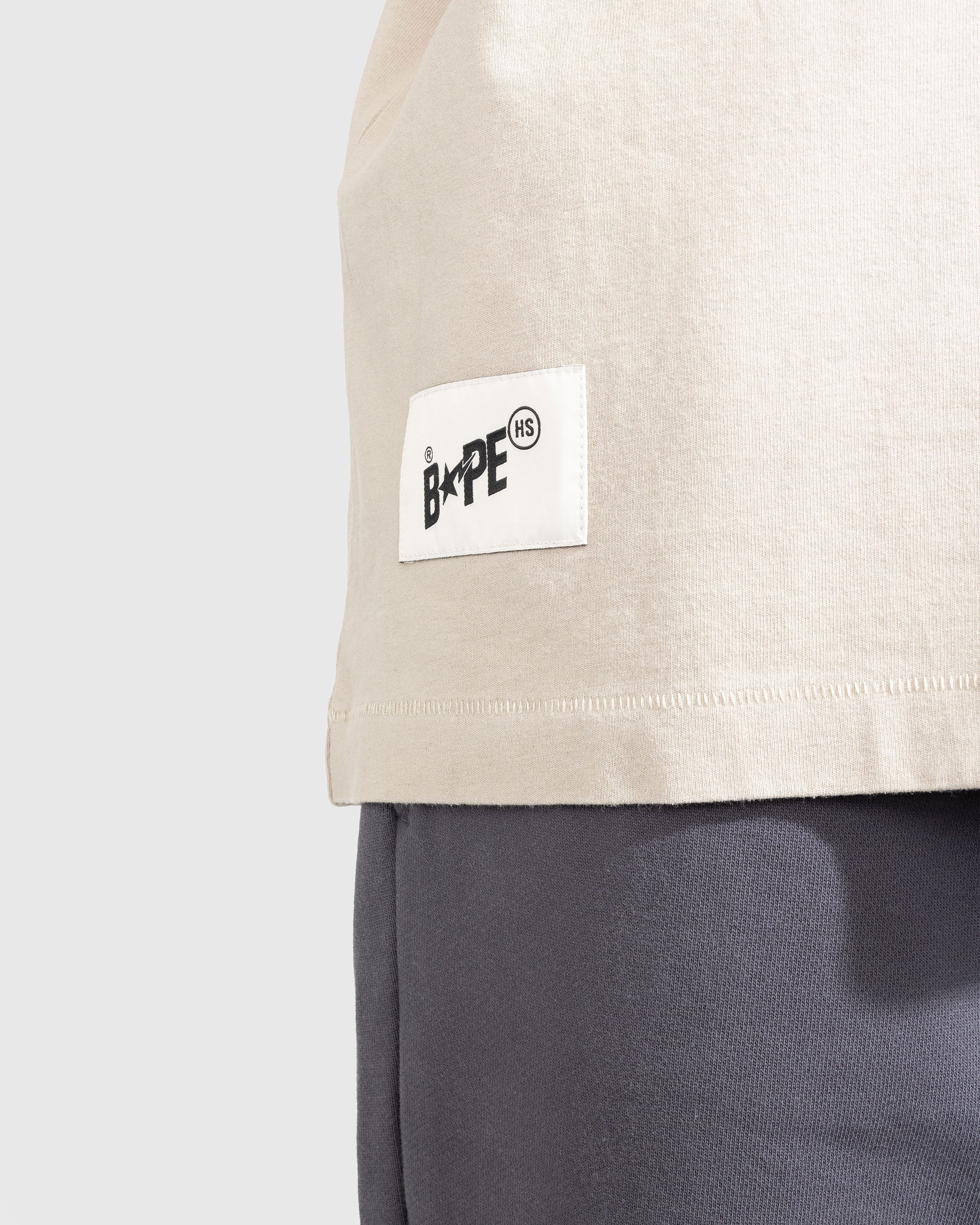 BAPE x Highsnobiety – Heavy Washed T-Shirt Beige - T-shirts - Beige - Image 4