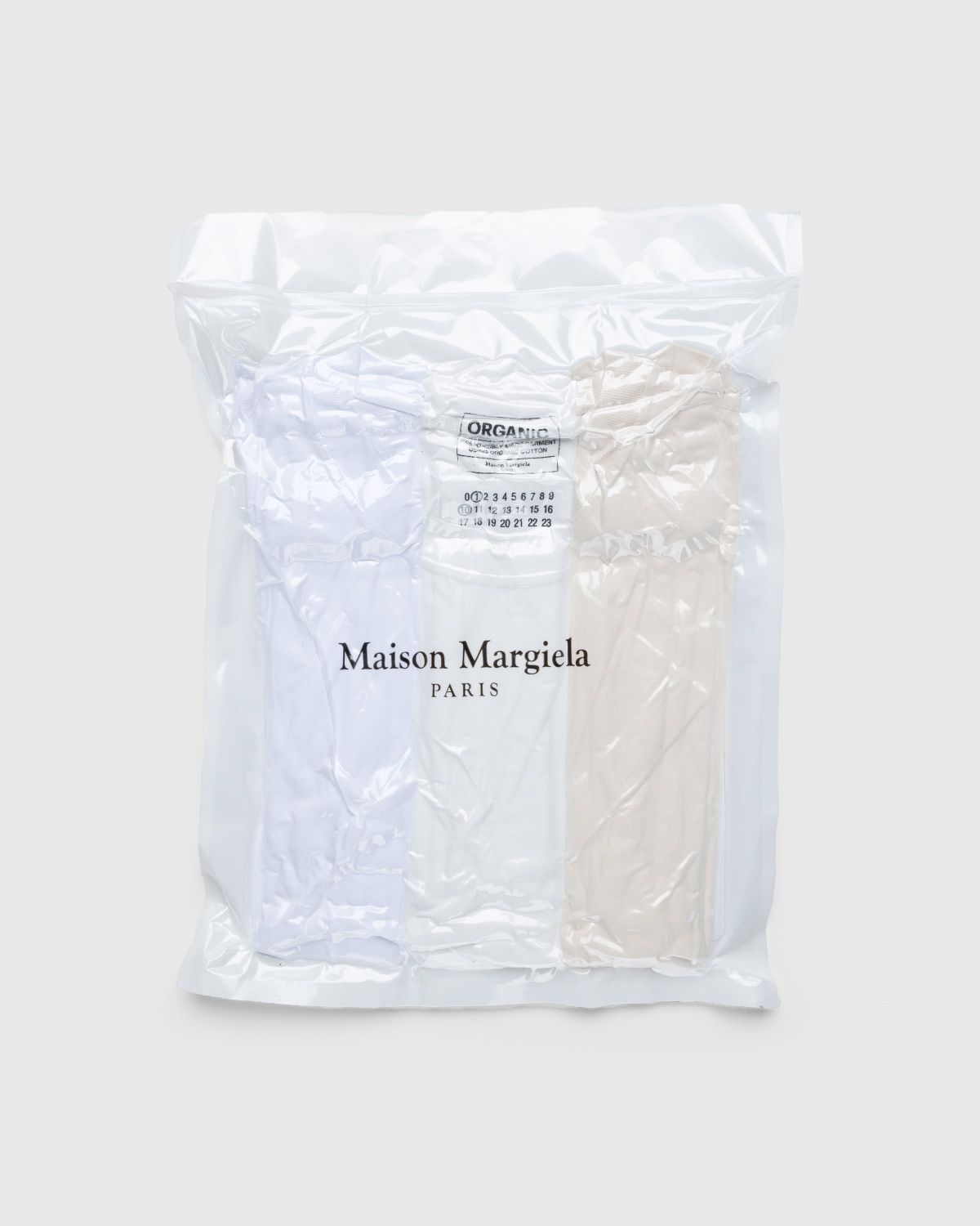 Maison Margiela – T-Shirts Three Pack Cream - Tops - Beige - Image 1