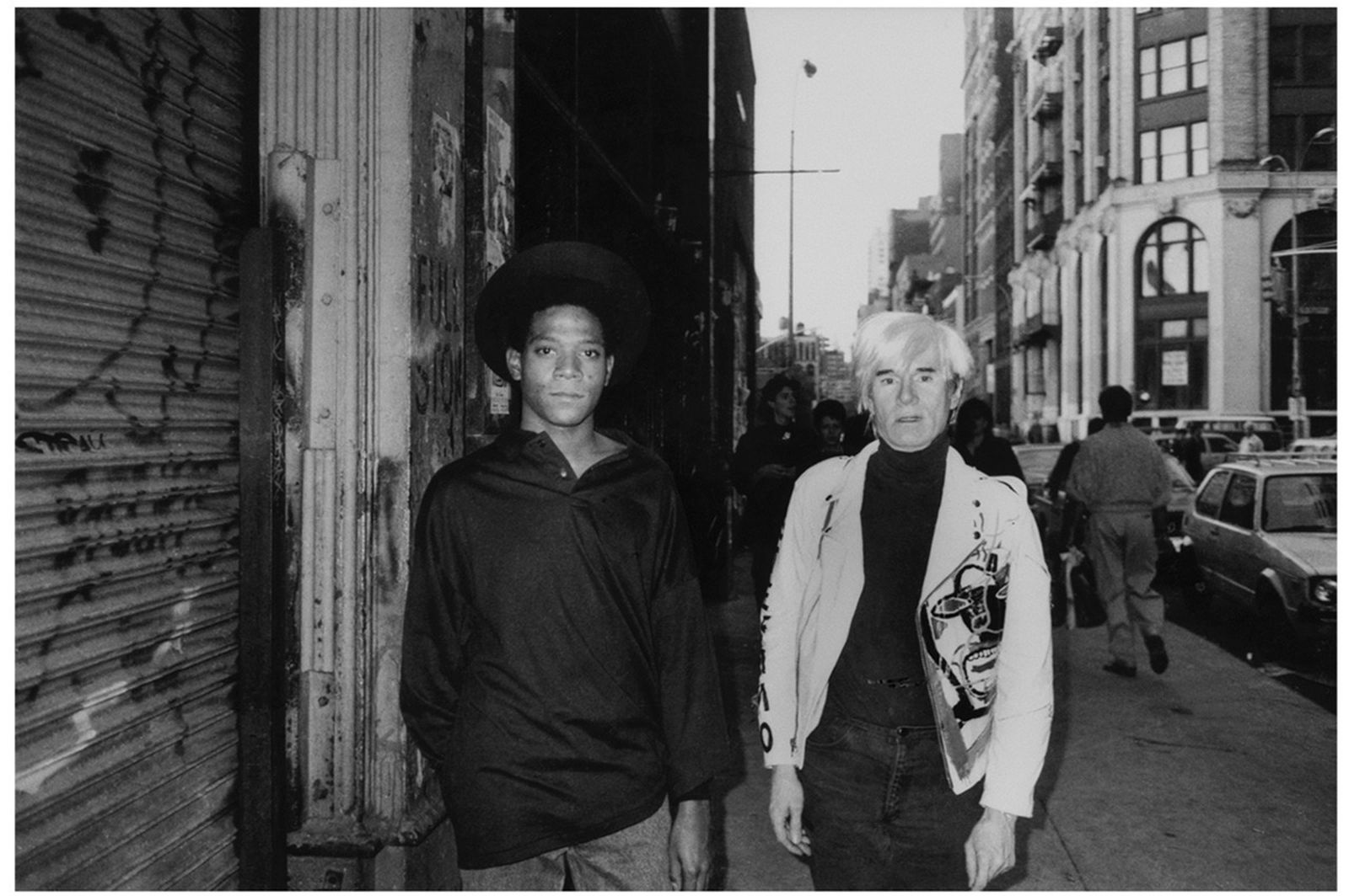 Basquiat with Warhol, Mercer St. NYC, 1985