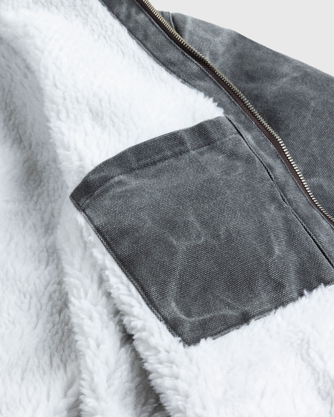 Acne Studios – Cotton Canvas Bomber Jacket Grey - Outerwear - Grey - Image 2