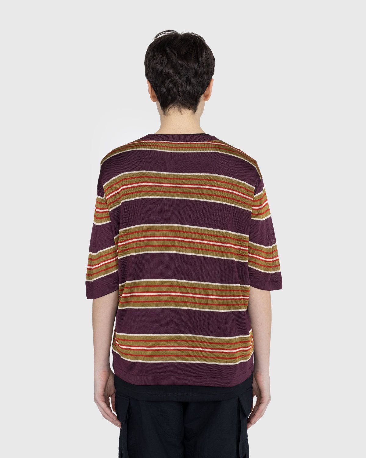 Dries van Noten – Mias Knit T-Shirt Burgundy - T-Shirts - Red - Image 4