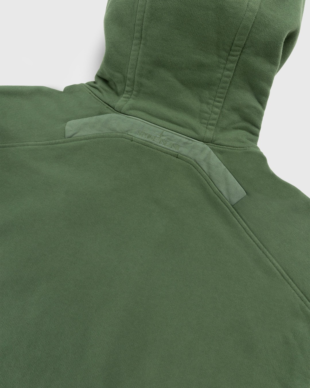 Stone Island – Garment-Dyed Fleece Hoodie Olive - Sweats - Green - Image 4