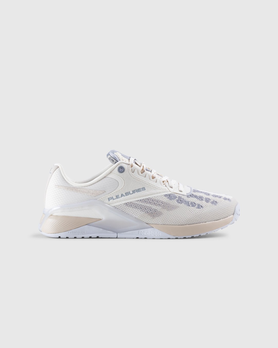 Reebok x Pleasures – Nano 6000 Sandtrap/Pebble/Tin Grey - Sneakers - Beige - Image 1