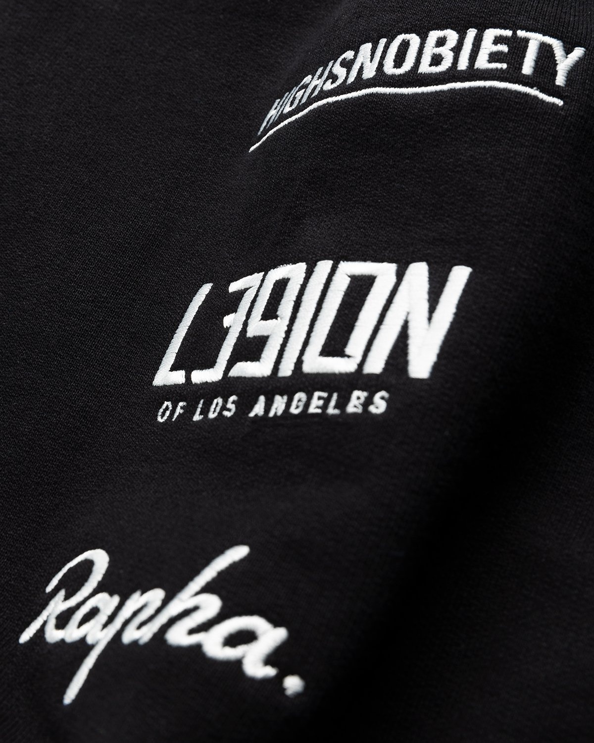 Rapha x L39ION of LA x Highsnobiety – HS Sports Hoodie Black - Sweats - Black - Image 3