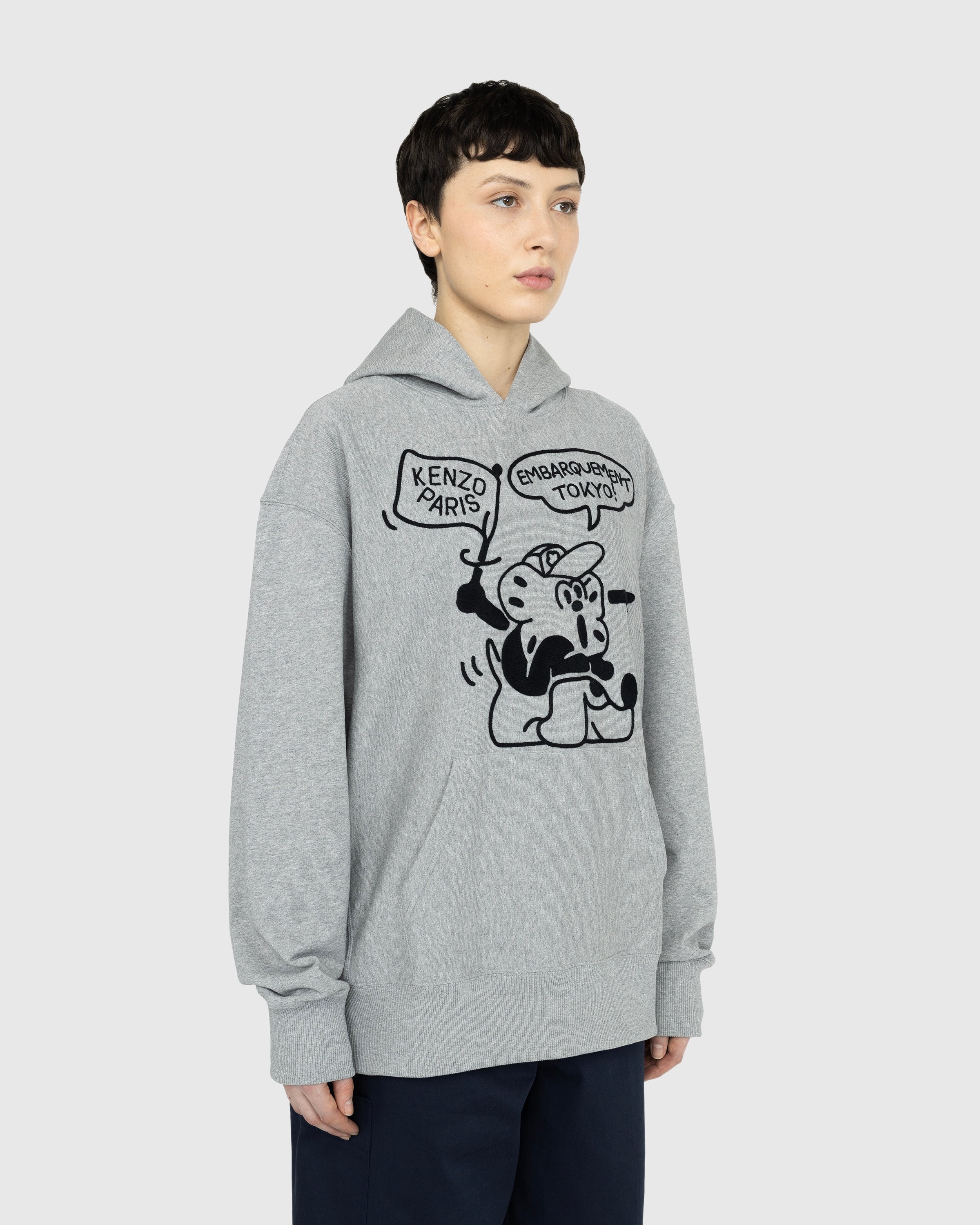 Kenzo – ‘BOKE Boy’ Travels Oversized Hoodie - Sweats - Grey - Image 3