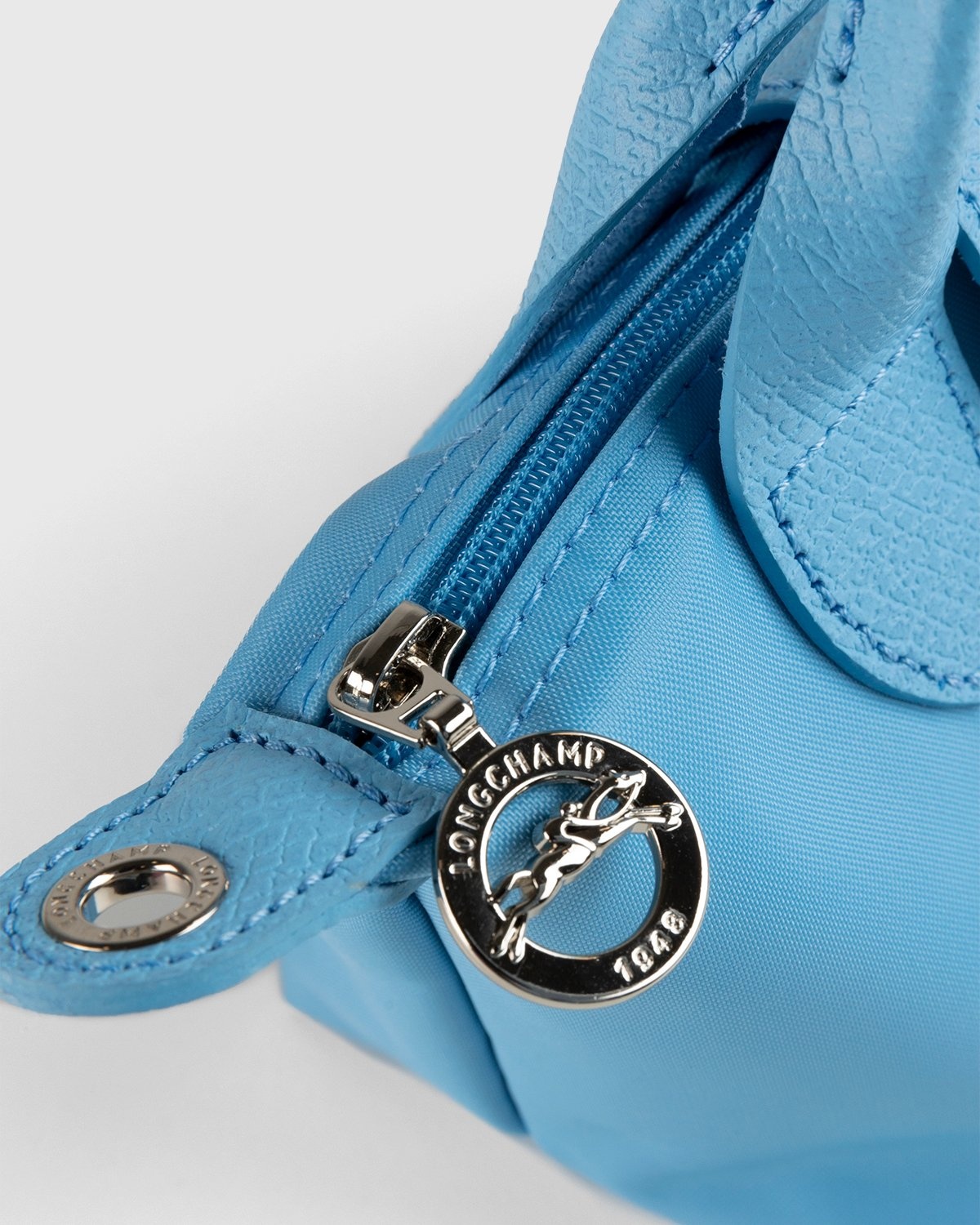 Longchamp x André Saraiva – Le Pliage André Top Handle Bag Blue - Shoulder Bags - Blue - Image 7