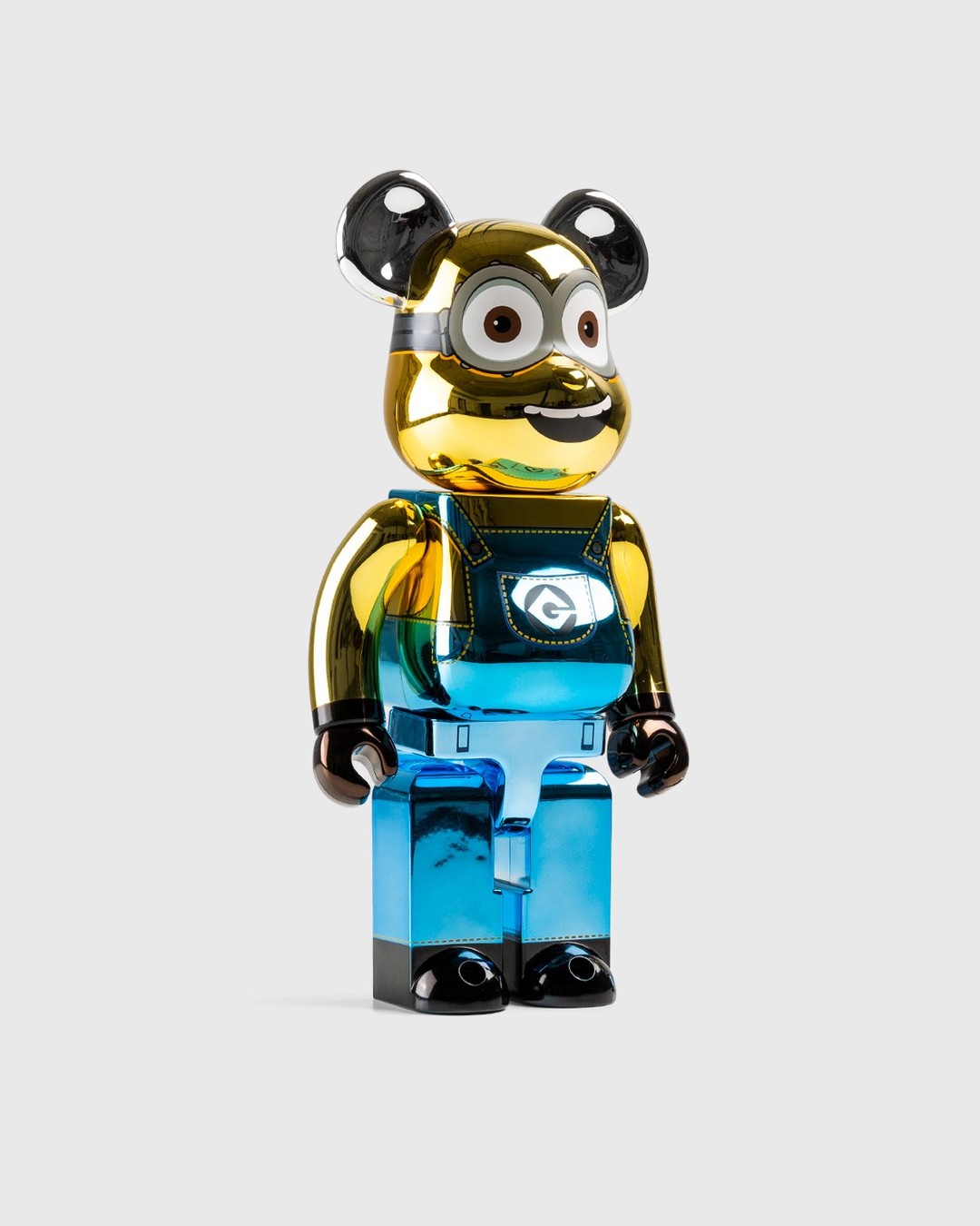 Medicom – Be@rbrick Minions Dave Chrome Version 1000% Multi - Toys - Multi - Image 3
