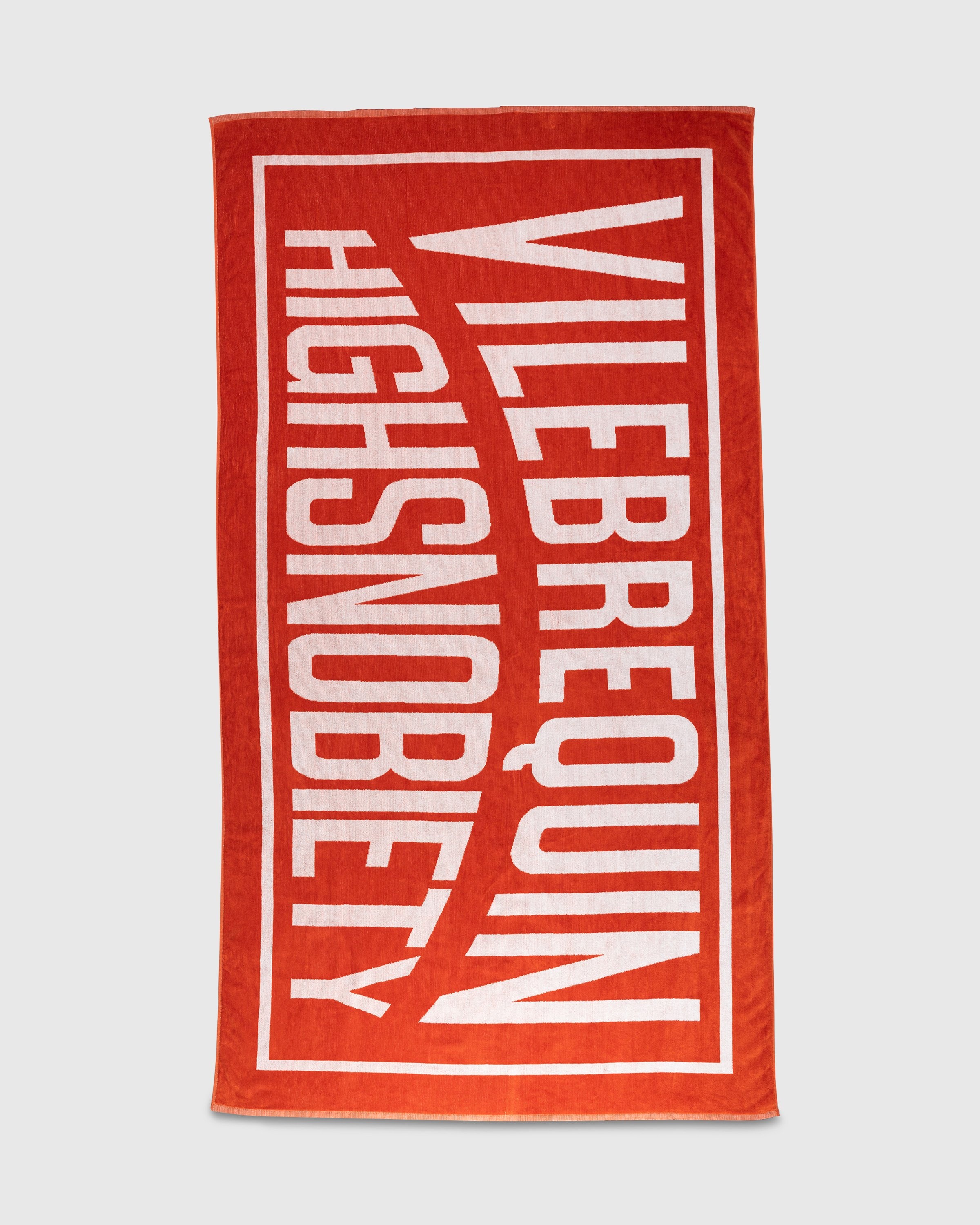 Vilebrequin x Highsnobiety – Logo Towel Red - Towels - Red Tea - Image 2